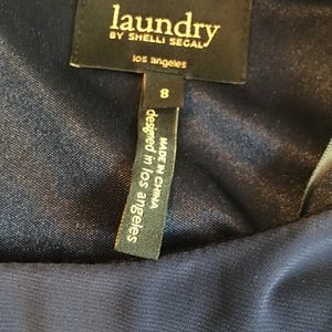 Laundry By Shelli Segal Dresses - Laundry Navy Blue dress with side slit and ruche Laundry By Shelli Segal Dresses - Laundry Navy Blue dress with side slit and ruche